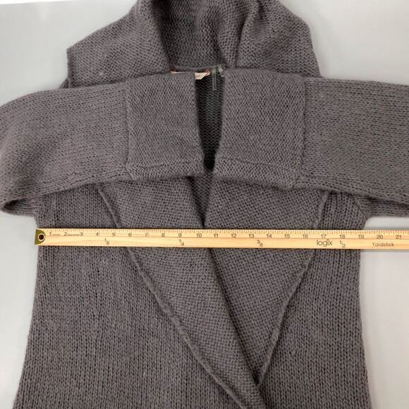 Soft Surroundings Duster Cardigan XS Gray Open Front Maxi Fairy Grunge Witchy - Picture 11 of 16